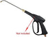 High Pressure Washer Extension Wand, 90° Curved Rod, Undercarriage and Gutter Cleaner Attachment, 34cm Stainless Steel Angled Extension Lance, 1/4...