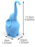Tvoip 3Pcs Tea Infuser Cute Small Elephant Silicone Tea Strainer Coffee Loose Leaf Strainer Bag Mug Filter Diffuser Tea Accessories...