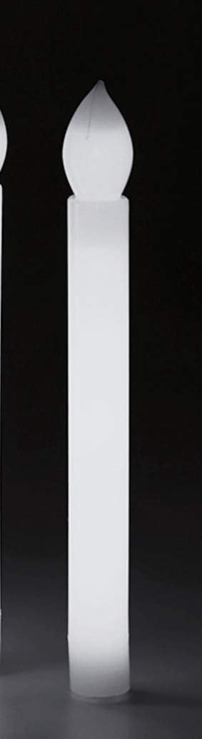 CB Church Supply Candlelight Service Glow Stick Vigil Candles by Will & Baumer, 12-Count, White...