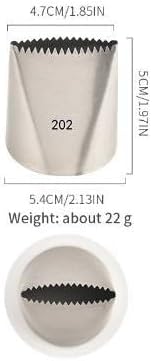 Cake Icer Tips Large Decorating Icing Tips, Crumb Coat Piping Tips for Cake Decorating, Decorating Tools, Icing and Piping Tips (#202)...