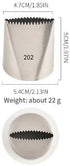 Cake Icer Tips Large Decorating Icing Tips, Crumb Coat Piping Tips for Cake Decorating, Decorating Tools, Icing and Piping Tips (#202)...