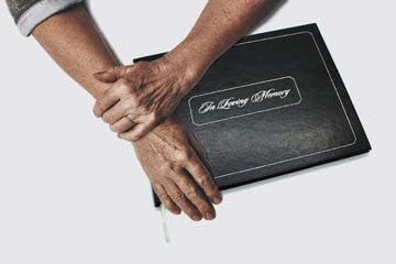 Funeral Memorial Book | Celebration of Life Guest Book | Bonus - White Memory Table Sign Included...