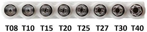 VEGA TORX Security Bit Set. Professional Grade 1" TORX Security Bit Set (T08, T10, T15, T20, T25, T27, T30, T40) 125TTXA...