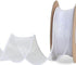 TONIFUL 1-1/2 Inch Wide White Wired Chiffon Ribbon Sheer Organza Ribbons for Crafts Floral Bouquets Wedding Car Party Decorations Valentine's Day ...