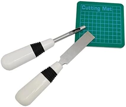 HONEYSEW 3 Pcs Sewing Buttonhole Cutter Set, for Buttonhole and Eyehole (WHITE&BLACK)...