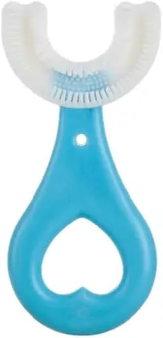 U-Shaped and Finger Kids Gum and Toothbrush (2, Blue Heart)...