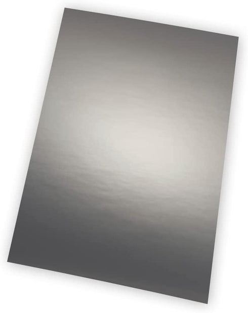 Clear Path Paper - Mirror Steel Gray Cardstock - 8.5 x 11 inch - .012" Thick - 10 Sheets...