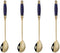 Iced Tea Spoons set, Ice Cream Spoon, Creative Ceramic Handles Cocktail Stirring Spoons, Premium Food Grade Stainless Steel(Pack of 4)...