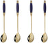 Iced Tea Spoons set, Ice Cream Spoon, Creative Ceramic Handles Cocktail Stirring Spoons, Premium Food Grade Stainless Steel(Pack of 4)...