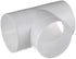 4 Inch Diameter T Joint 3 Way - Duct Splitter for Exhaust Fan Dryer - 3 Way Duct Hose Connector (4'' inch, White)
