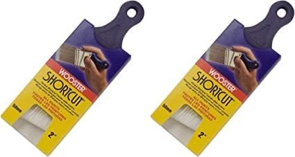 Wooster Brush Q3211-2 Shortcut Angle Sash Paintbrush, 2-Inch, Pack Of 2, White...