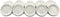 10 x 30 mm.(3.ocm) White Scallop Plate Dish Dollhouse Miniature...