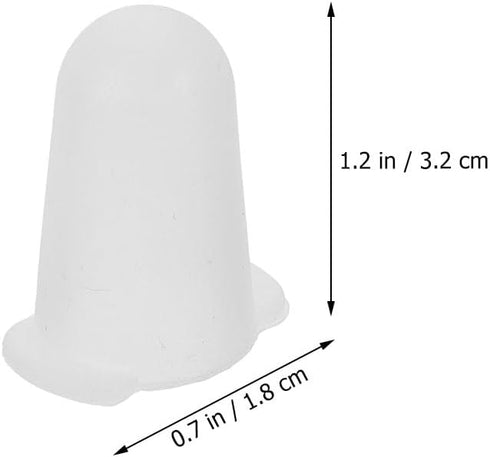 LIFKOME 8pcs Cake Frosting Tip Covers Pipping Tip Protective Cap Silicone Piping Tip Sleeves Baking Nozzle Covers Bakeware Set...