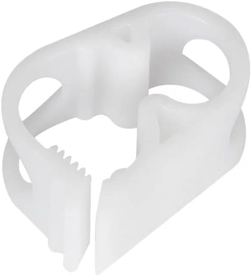 10Pcs White Plastic Tubing Clamps 1/4" - 1/2" Adjustable Tube Clamp Laboratory Pinch Valve Flow Control Hose Clamp for Beer Bottle and Infusion Bo...