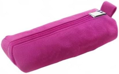Enyuwlcm Heavy Canvas Stationery Stylish Simple Pencil Bag and Durable Compact Zipper Pencil Case Pouch 1 Pack Pink...