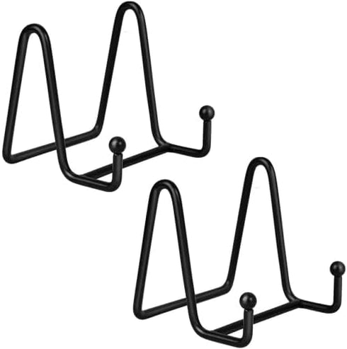 Plate Stands for Display - Iron Easel Stand Plate Holder Display Stand Picture Frame Stand for Pictures | Photo|Decorative Plate |Dish | Tabletop ...