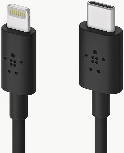Belkin USB-C to Lightning Cable (4ft Fast Charging iPhone USB-C Cable for iPhone 11, 11 Pro, 11 Pro Max, XS, XS Max, XR, X, MacBook, iPad and more...