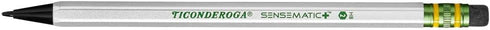 Ticonderoga Sensematic Mechanical Pencil, 0.7mm Lead, Silver, 2 Count...