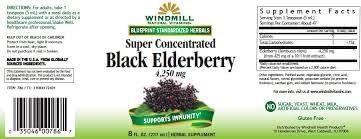 Windmill Natural Vitamins Super Concentrated Black Elderberry, Supports Immune System, Rich in Antioxidants, 8 Fl Oz...