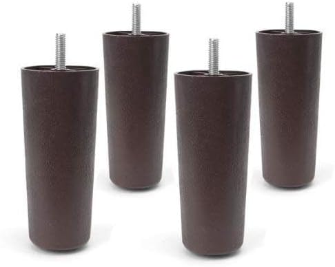 5" Round Tapered Plastic Sofa, Couch, and Chair Legs, Set of 4...
