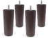 5" Round Tapered Plastic Sofa, Couch, and Chair Legs, Set of 4...