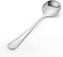 2 Piece Soup Spoons, Round Stainless Steel Bouillon Spoons Round Spoons 6.7 inch...