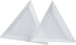 40Pcs White Bead Sorting Trays Triangle Shape Jewelry Storage Plate Painting Plastic for Craft and DIY Needs...