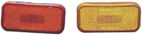 Fasteners Unlimited 003-59 12 V Amber Rectangular Clearance Light with Rounded Corners...