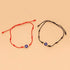 COLORFUL BLING Upgraded 7 Knots Evil Eye Bracelet with Message Card Adjustable Lucky Red String Bracelet Set Kabbalah Protection Friendship Wish B...
