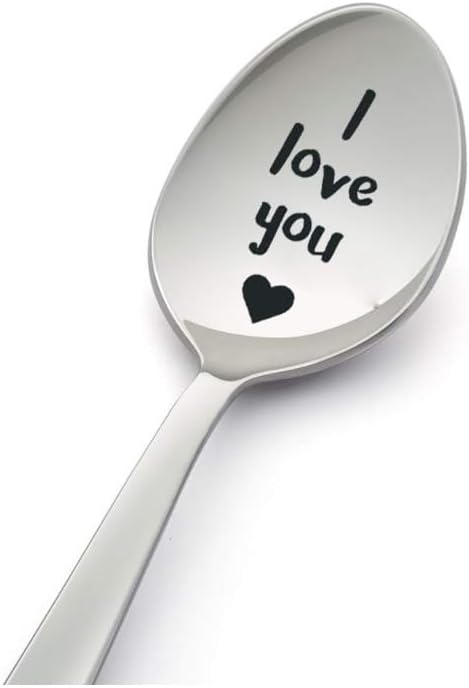 Couple Gift Spoons for Boyfriend Girlfriend I Love You Gifts Spoon for Him Her Anniversary Christmas Gift for Husband Wife Coffee Tea Lover Gifts ...