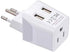 Ceptics Switzerland Travel Plug Set - with 2 USB + USA Socket Input - Type J and Type C- Ultra Compact - Safe Grounded Perfect for Cell Phones, La...