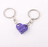 Heart Brick Keychain for Couple, Matching Assembled Heart Shape Brick Charm Keyring for Women Men Jewelry...