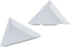 40Pcs White Bead Sorting Trays Triangle Shape Jewelry Storage Plate Painting Plastic for Craft and DIY Needs...
