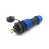 2Pin Aviation Connector Plug and Socket,Waterproof Power Connector,Panel Mount 13mm,Waterproof IP67,LED Light Cable Wire Connector...