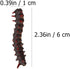 24Pcs Simulation Caterpillar Plastic Fake Worm Crawling Halloween Prank Toy Educational Learning Toys for Kids (Random Style)...