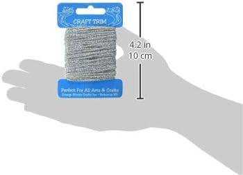 Design Works Crafts 10202 Glitter Silver Yarn Card......