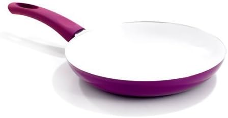 Healthy Living Nonstick Ceramic Coated Frying Pan - 8 Eco Friendly Durable Fry Pan - Purple in Color...