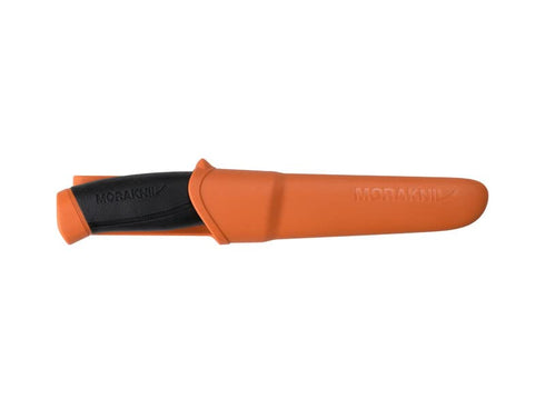 Morakniv Companion (S) Sandvik Stainless Steel Fixed-Blade Knife, With Sheath, Burnt Orange, 4.1 Inch...