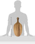 Lipper International Acacia Wood Oblong-Shape Paddle Board for Serving, 8-3/4" x 19-1/4" x 3/8"...
