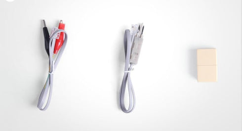 C019 Phone Telephone Butt Test Tester Lineman Tool Cable Set with Connectors and Joiner (Grey White)...