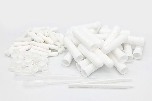 24PCS Essential Oil Aromatherapy Blank Nasal Inhaler Tubes ((Includes 24 inhalers+24 unscented Wicks+2 Plastic Droppers+1 Plastic Tweezers) Empty ...