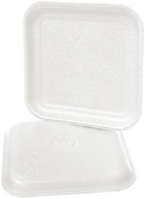 CKF 1SW, #1S White Foam Meat Trays, Disposable Standard Supermarket Meat Poultry Frozen Food Trays, 125-Piece Bundle...