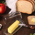Bezrat Glass Butter Dish | Premium Butter Dish with Lid and Easy Grip Handle | Easy to Use and 100% Food Safe - Dishwasher Safe | Classic Addition...