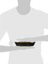 Winco Oblong Woven Basket, 9-Inch by 6.5-Inch by 2.25-Inch, Black with Gold Trim...