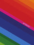 Notebook: Retro Diagonal Rainbow - Large 8.5 x 11 - College Ruled 110 Pages...