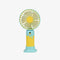 New Cartoon Fruit Handheld Fan USB Charging 2-speed Wind with base Portable Fan Summer Fan Gift fan (yellow)...