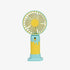 New Cartoon Fruit Handheld Fan USB Charging 2-speed Wind with base Portable Fan Summer Fan Gift fan (yellow)...