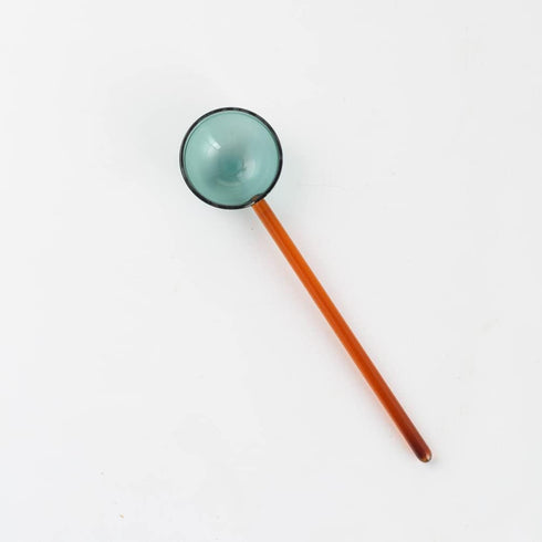 4pcs coffee spoon Coffee Spoons Glass Dessert Spoon Sugar Stirring Spoon Long Handle Teaspoon Ice Cream Spoons Honey Cake Spoon for Specialty Appe...