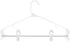 20 Pcs Multi-Purpose Clips for Hangers, White Clothes Hanger Clips, Standard Plastic Hanger...