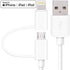 Apple MFi Certified 2 in 1 iPhone Charger Lightning Cable and Micro USB to USB Charger Cord, Compatible iPhone X, 8, 8 Plus,7 Plus, Android Data C...